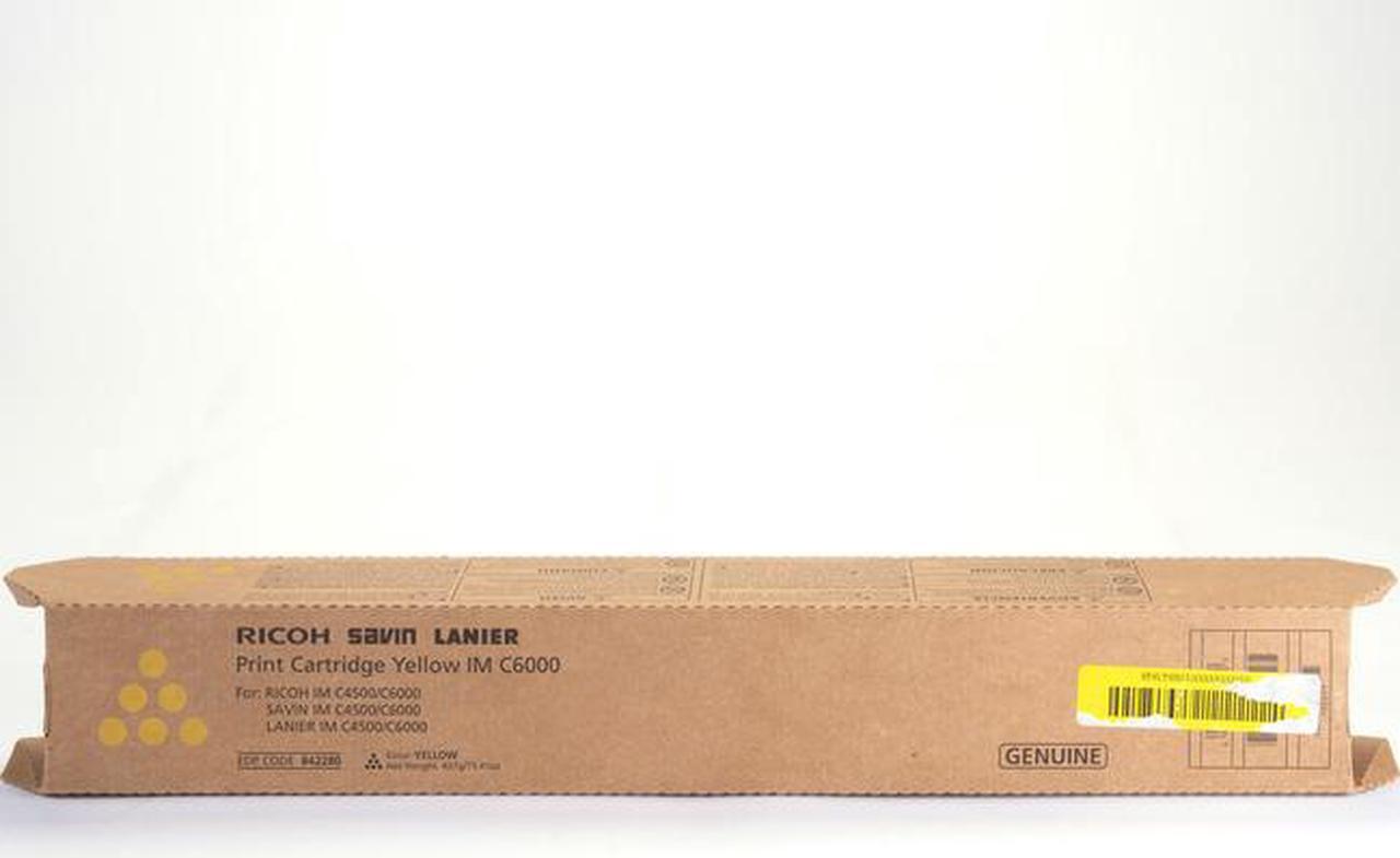 RICOH 842280 RICOH YELLOW TONER FOR USE IN IMC4500 IMC6000 ESTIMATED YIELD 22,500 PAGES