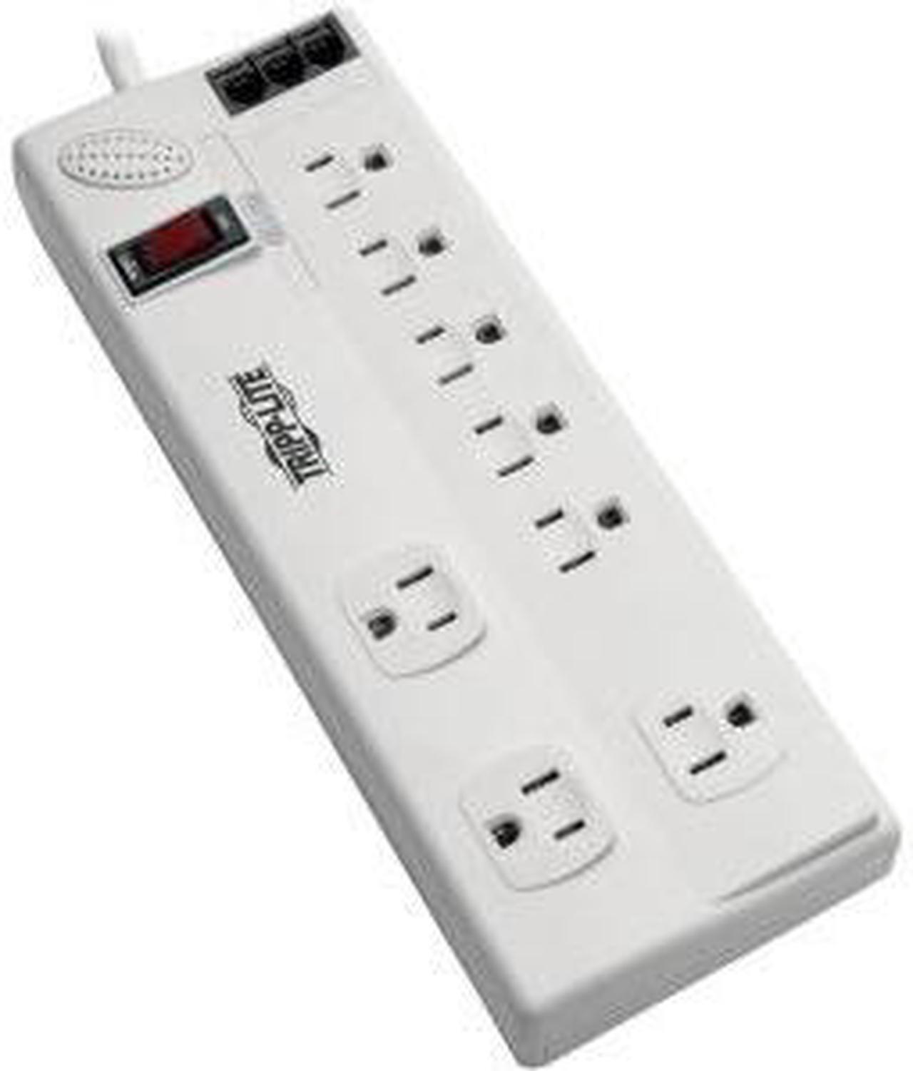 Alt view image 10 of 10 - Tripp Lite TLP806TELTAA 8-Outlet Surge Suppressor/Protector