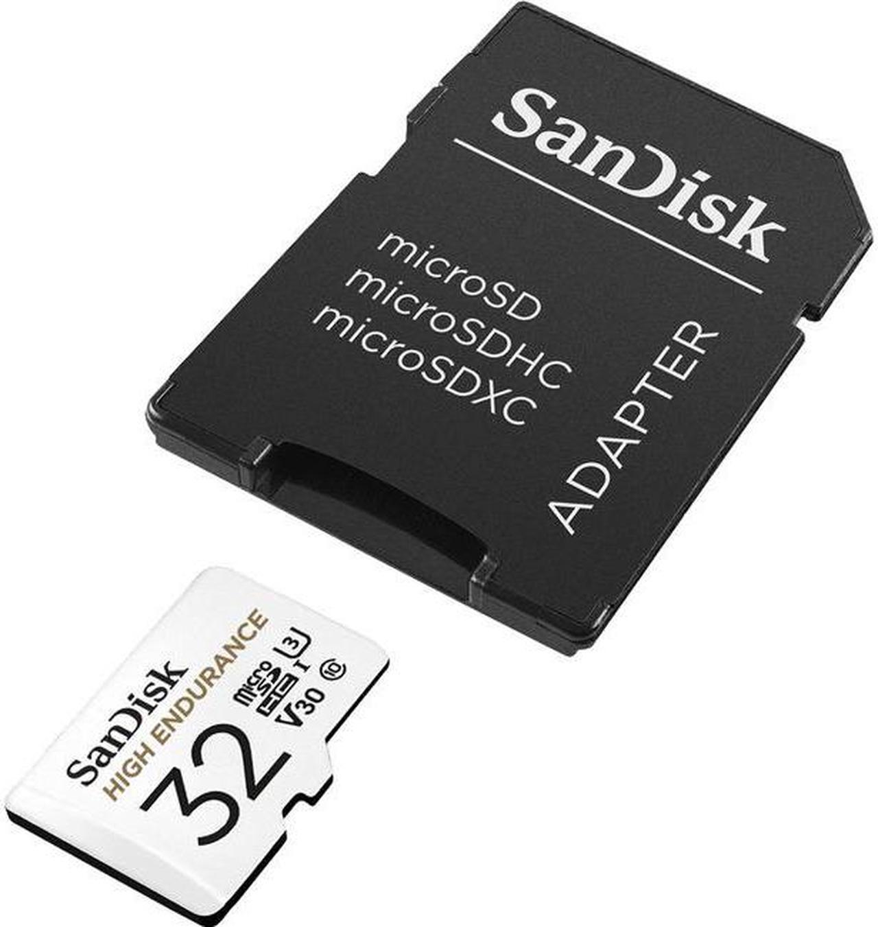 Alt view image 3 of 6 - SanDisk 32GB High Endurance UHS-I microSDHC Memory Card with SD Adapter