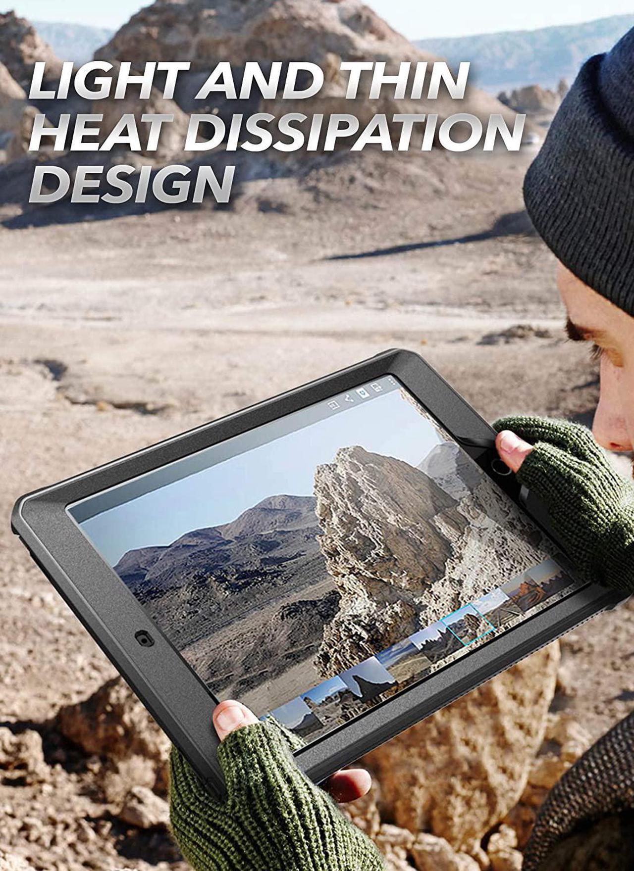 Alt view image 16 of 17 - SupCase Unicorn Beetle Pro - Protective case for tablet - rugged - thermoplastic polyurethane (TPU) - black - 10.2" - for Apple 10.2-inch iPad (7th generation)