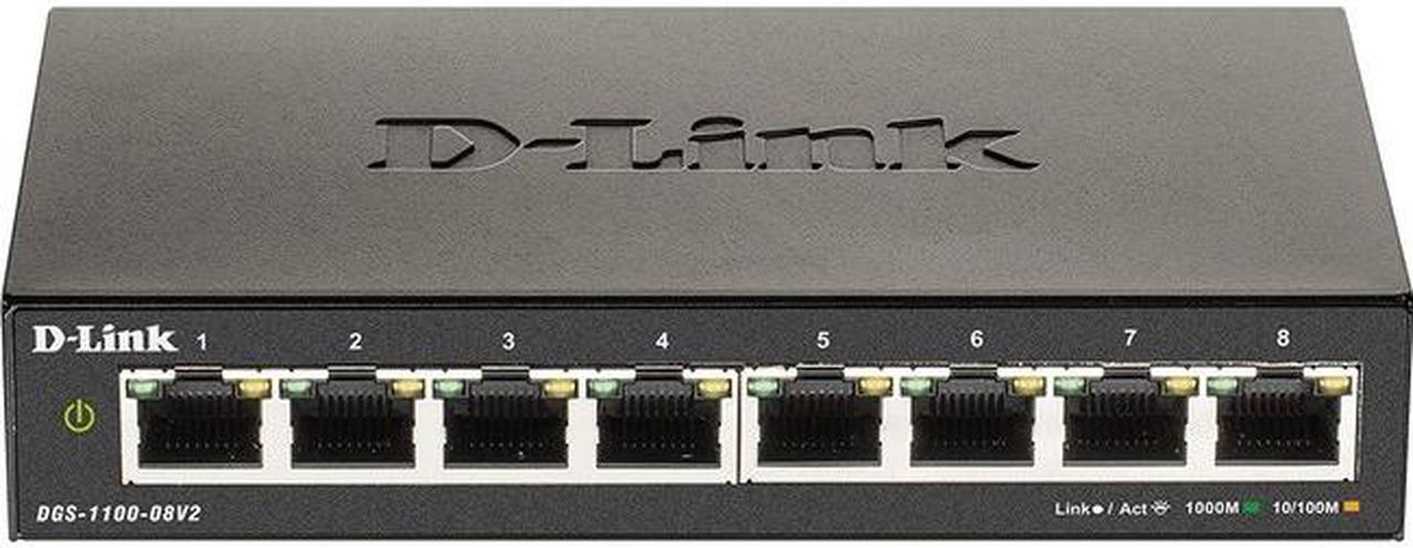 D-Link DGS-1100-08V2 8-Port Smart Ethernet Switch DGS110008V2