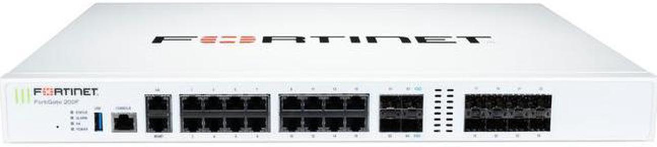 Main image of Fortinet FortiGate FG-201F Network Security/Firewall Appliance - 18 Port - 10/100/1000Base-T, 1000Base-X, 10GBase-X - 10 Gigabit Ethernet - 500 VPN - 17 x RJ-45 - 12 Total Expansion Slots - 1U