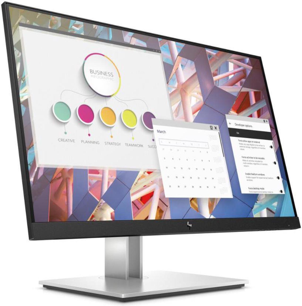 Alt view image 4 of 7 - HP 21.5" IPS Full HD Monitor 5ms GtG (with overdrive) D-Sub, HDMI, DisplayPort, USB Flat Panel E22 G4