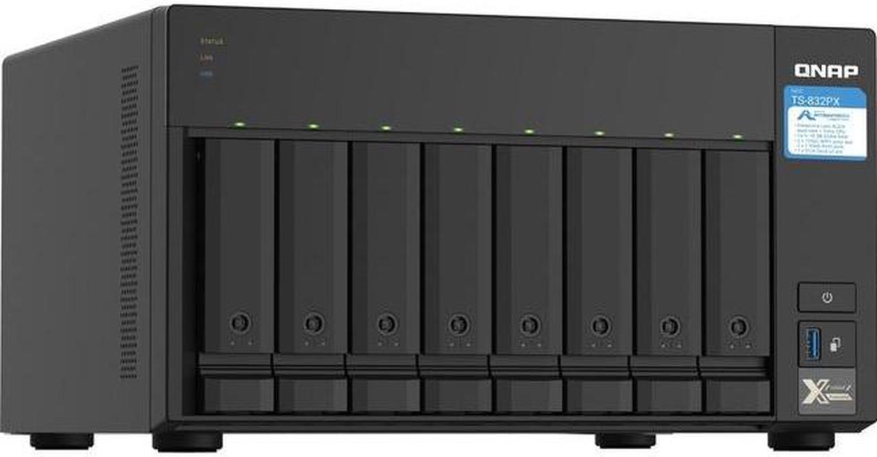 QNAP TS-832PX-4G-US Diskless System Network Storage