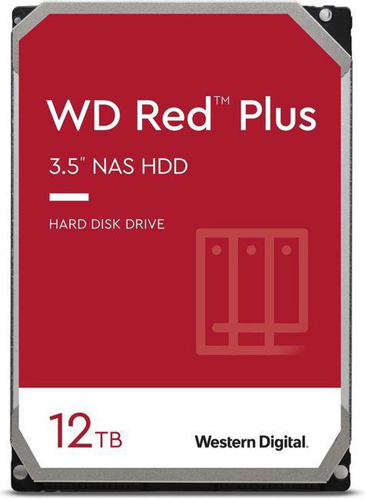 Main image of Western WD120EFBX Digital Red Plus WD120EFBX 12 TB Hard Drive - 3.5" Internal - SATA (SATA/600) - Conventional Magnetic Recording (CMR) Method