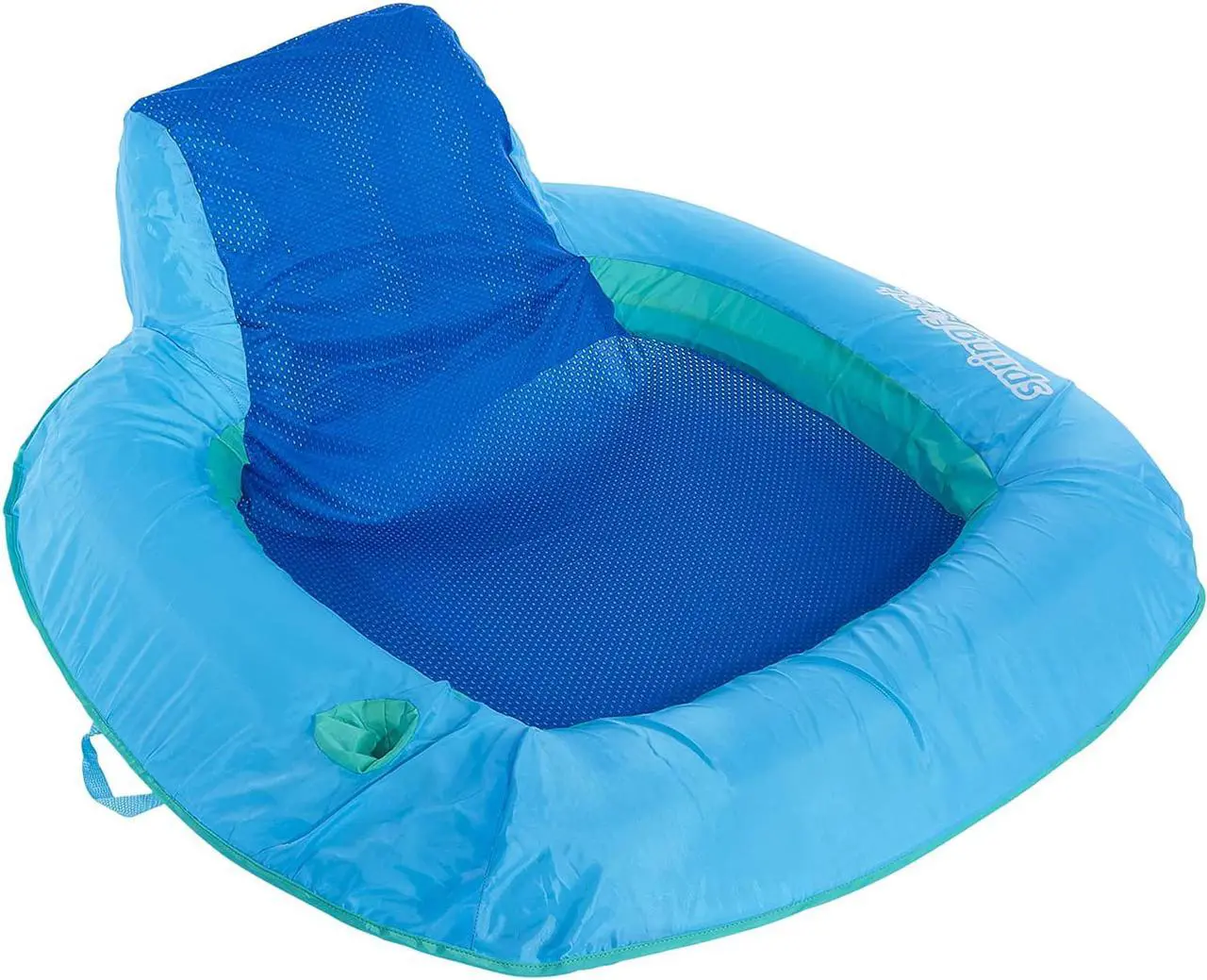 Alt view image 11 of 14 - SwimWays Spring Float SunSeat Water Pool Summertime Relaxation Lounge Seat, Blue