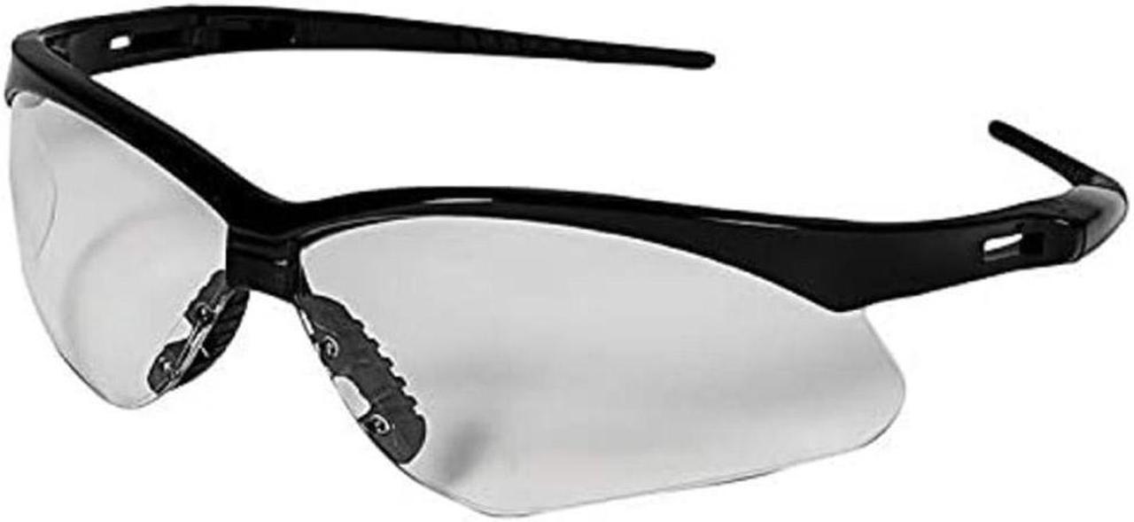 Kleenguard Nemesis Safety Glasses, Black Frame, Clear Lens 25676