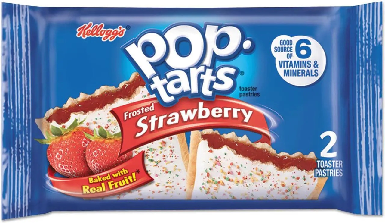 Alt view image 2 of 2 - Pop Tarts Frosted Strawberry 3.67 oz 2/Pack 6 Packs/Box KEL31732