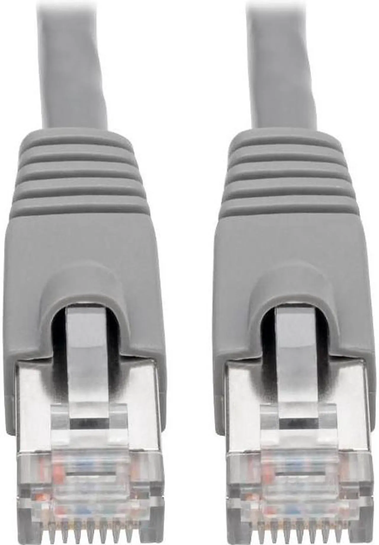 Alt view image 5 of 10 - Tripp Lite N262-001-GY Cat6A 10G-Certified Snagless Shielded Stp Network Patch Cable (Rj45 M/M) , Poe, Gray, 1 Ft. - Patch Cable (Dte) - Rj-45 (M) To Rj-45 (M) - 1 Ft - Stp - Cat 6A - Ieee 802.3Af -
