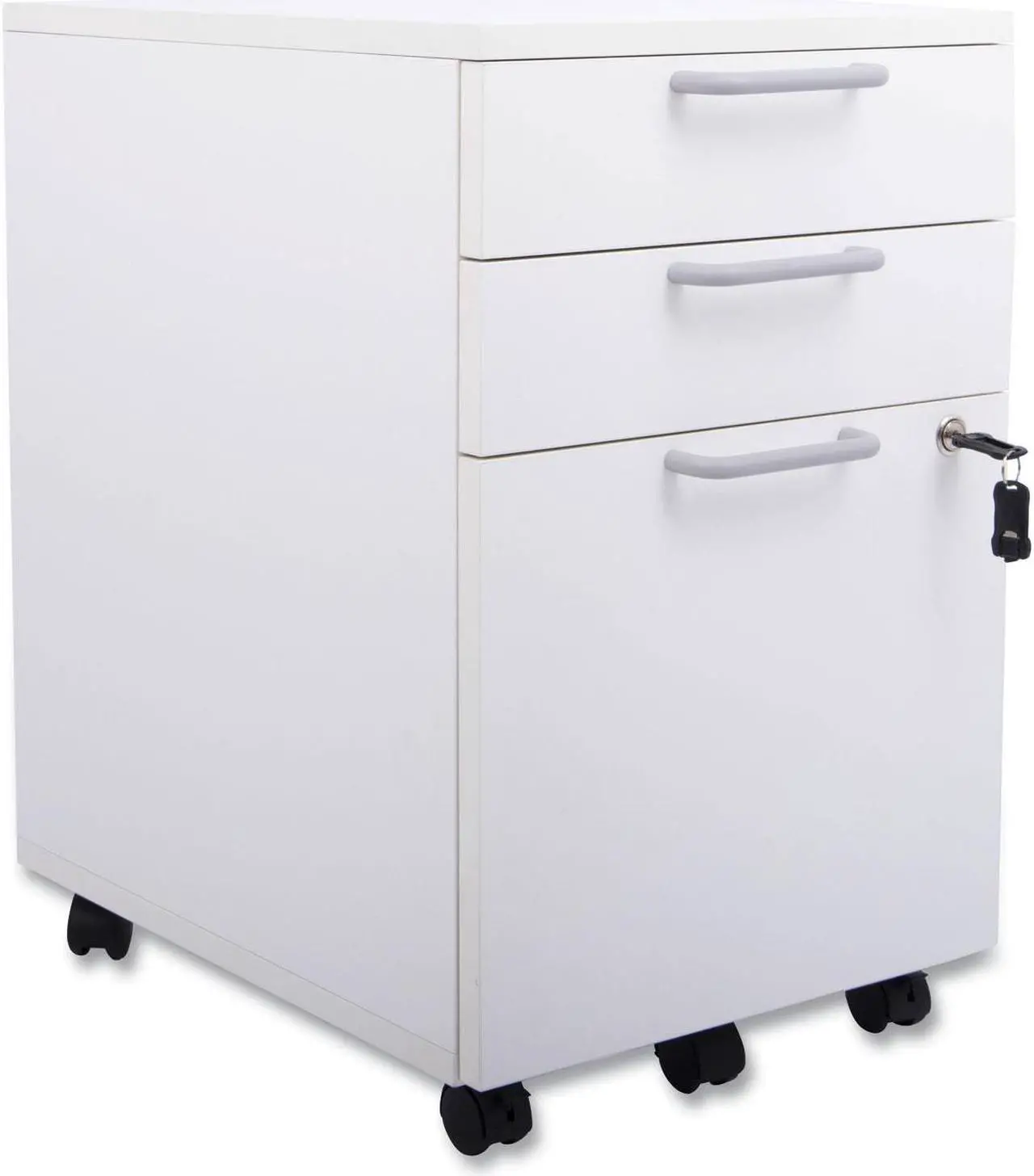 Main image of Union & Scale  Essentials Mobile Pedestal File 3-Drawers White UN56980