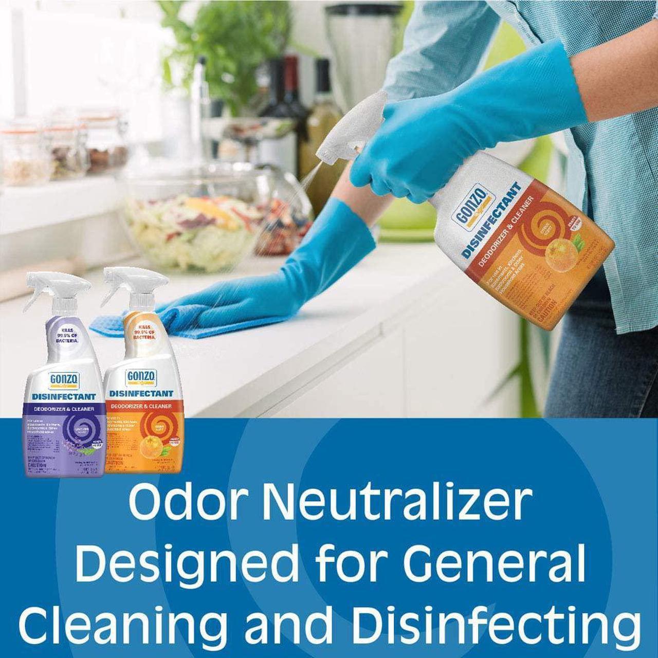 Alt view image 5 of 8 - Gonzo Natural Magic Disinfectant & Deodorizer, Citrus Scent 24oz Bottle (6 Pack)
