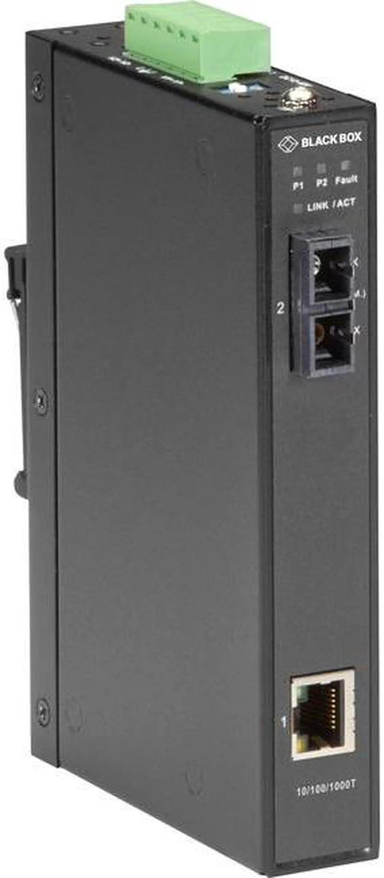 Alt view image 5 of 5 - Black Box LGC282A Gigabit Industrial Media Converter, Single Mode