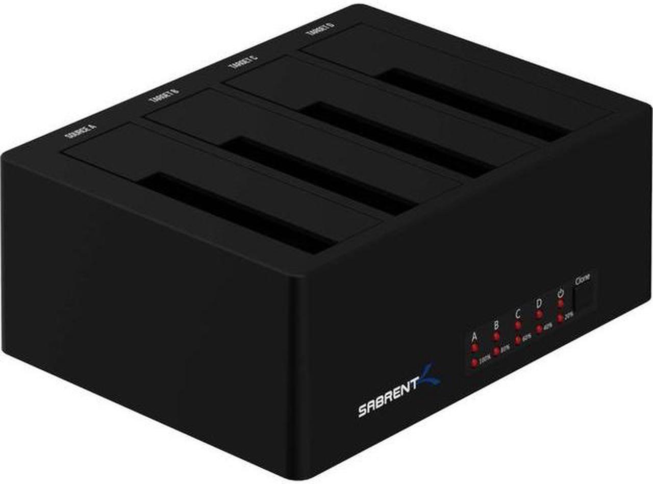 Alt view image 10 of 20 - Sabrent 4-Bay USB 3.0 SATA 2.5in/3.5in SSD/HDD Docking Station (DS-U3B4)