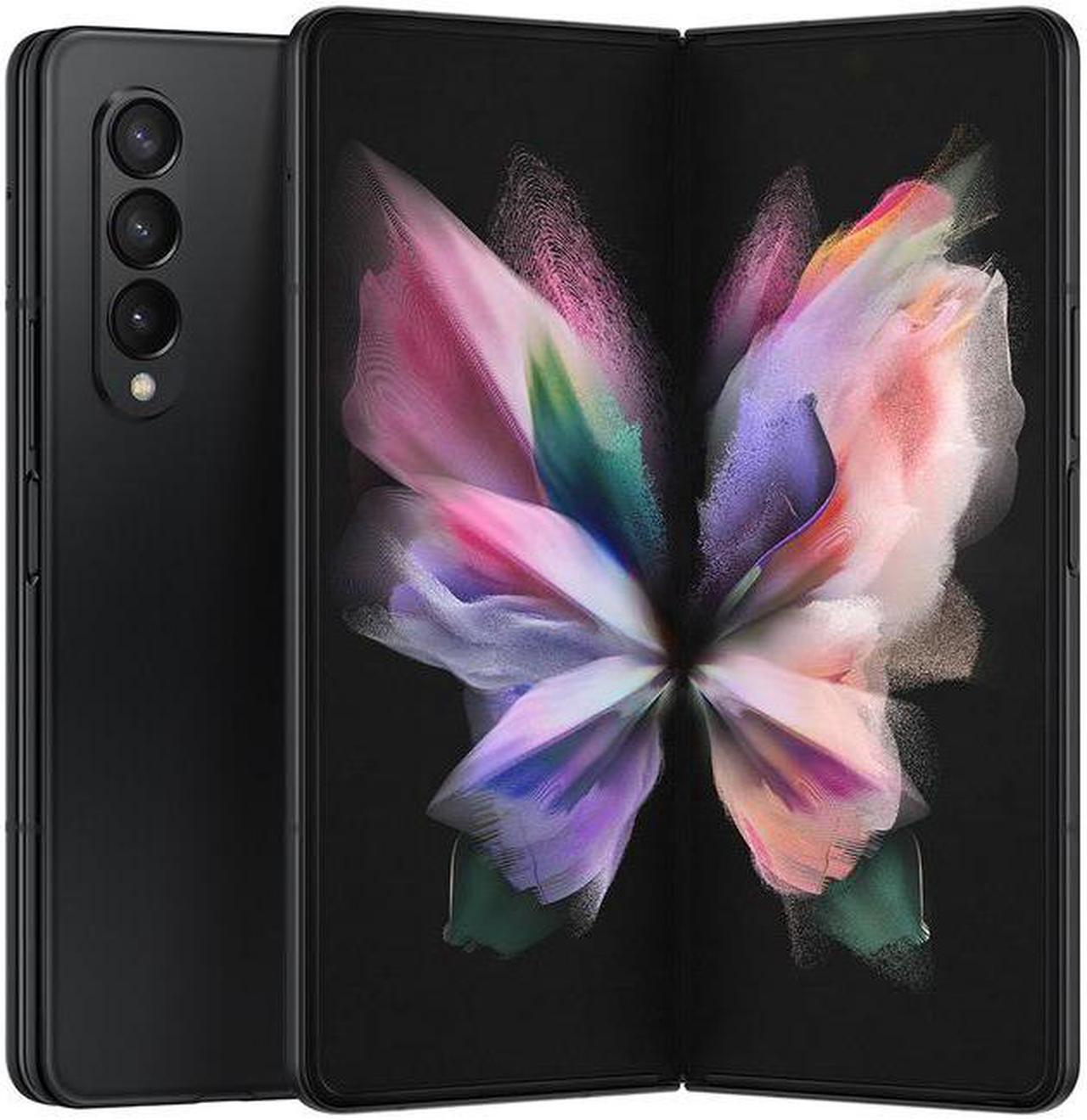 Alt view image 7 of 13 - SAMSUNG Galaxy Z Fold 3 5G Factory Unlocked Android Cell Phone US Version Smartphone Tablet 2-in-1 Foldable Dual Screen Under Display Camera 512GB Storage, Phantom Black