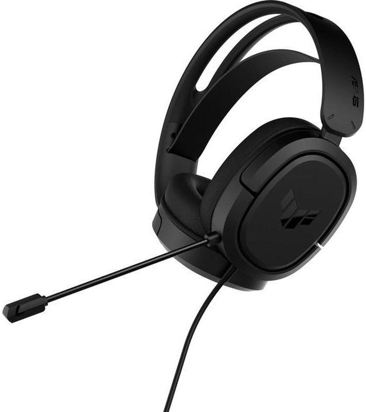 ASUS TUF Gaming H1 Wired Headset | Discord Certified Mic, 7.1 Surround Sound, 40mm Drivers, 3.5mm, Lightweight, for PC, Switch, PS4, PS5, Xbox One, Xbox Series X | S, and Mobile Devices – Black