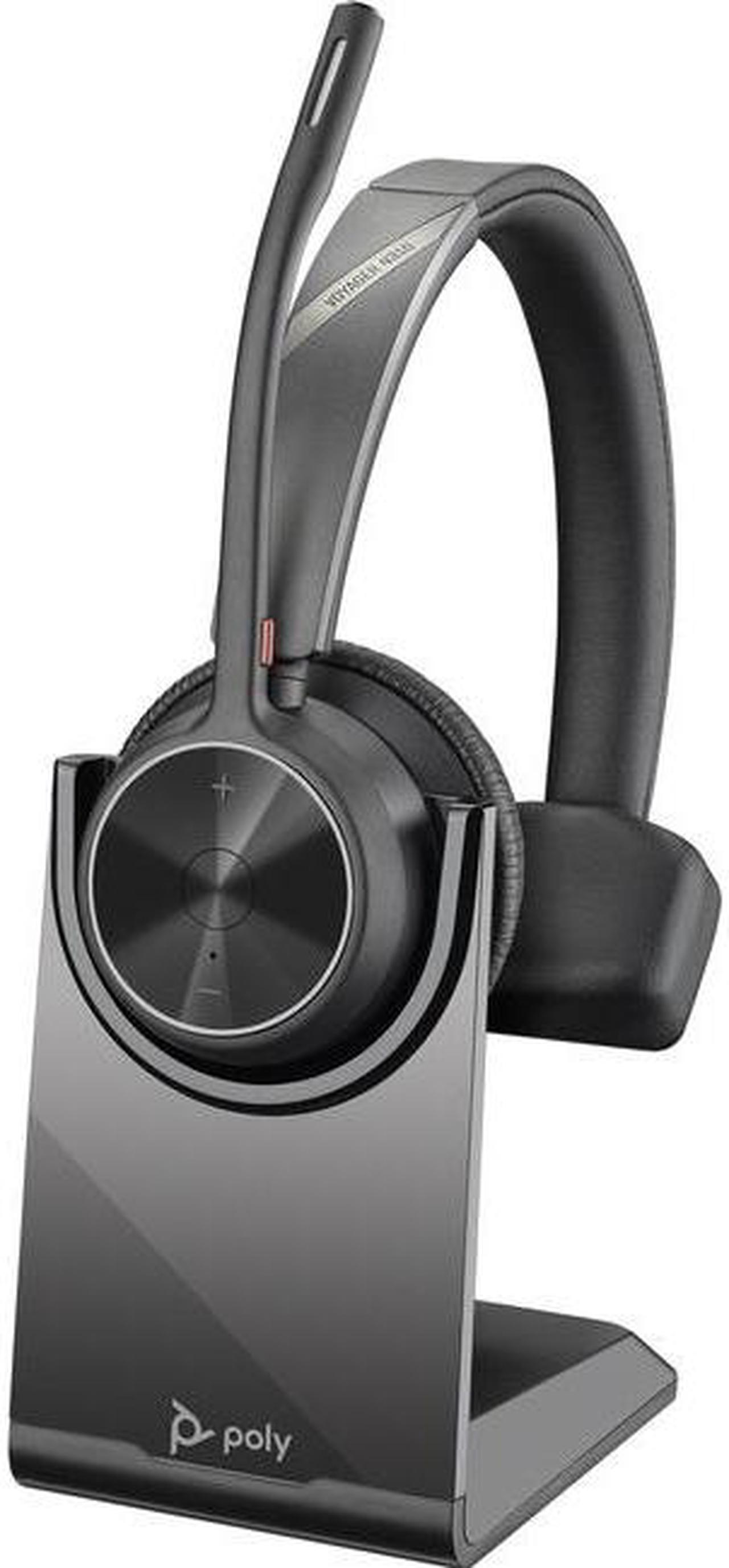 Main image of Poly Voyager 4300 UC 4310-M Headset (Plantronics)- Mono - USB Type C - Wired/Wireless - Bluetooth - 164 ft - 20 Hz - 20 kHz - Over-the-head - Monaural - Ear-cup - 4.92 ft Cable - Noise Cancelling