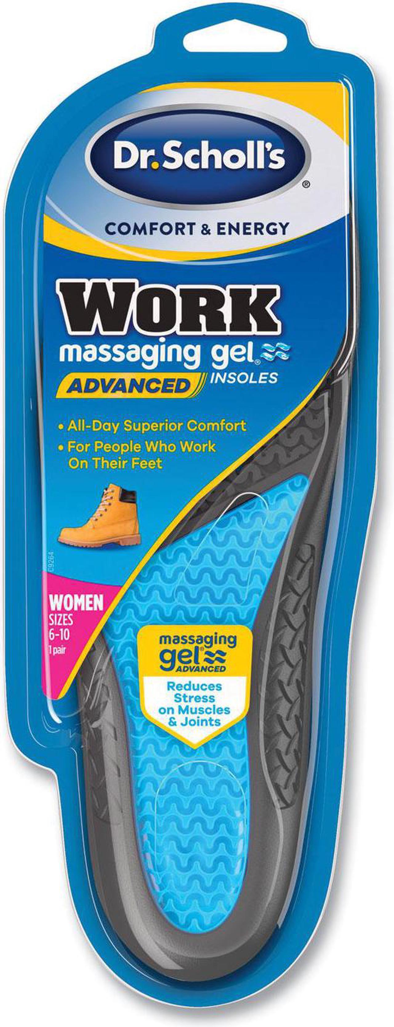 Main image of Dr. Scholl's Work Massaging Gel Advanced Insoles Women's Size 6-11, 1 Pair