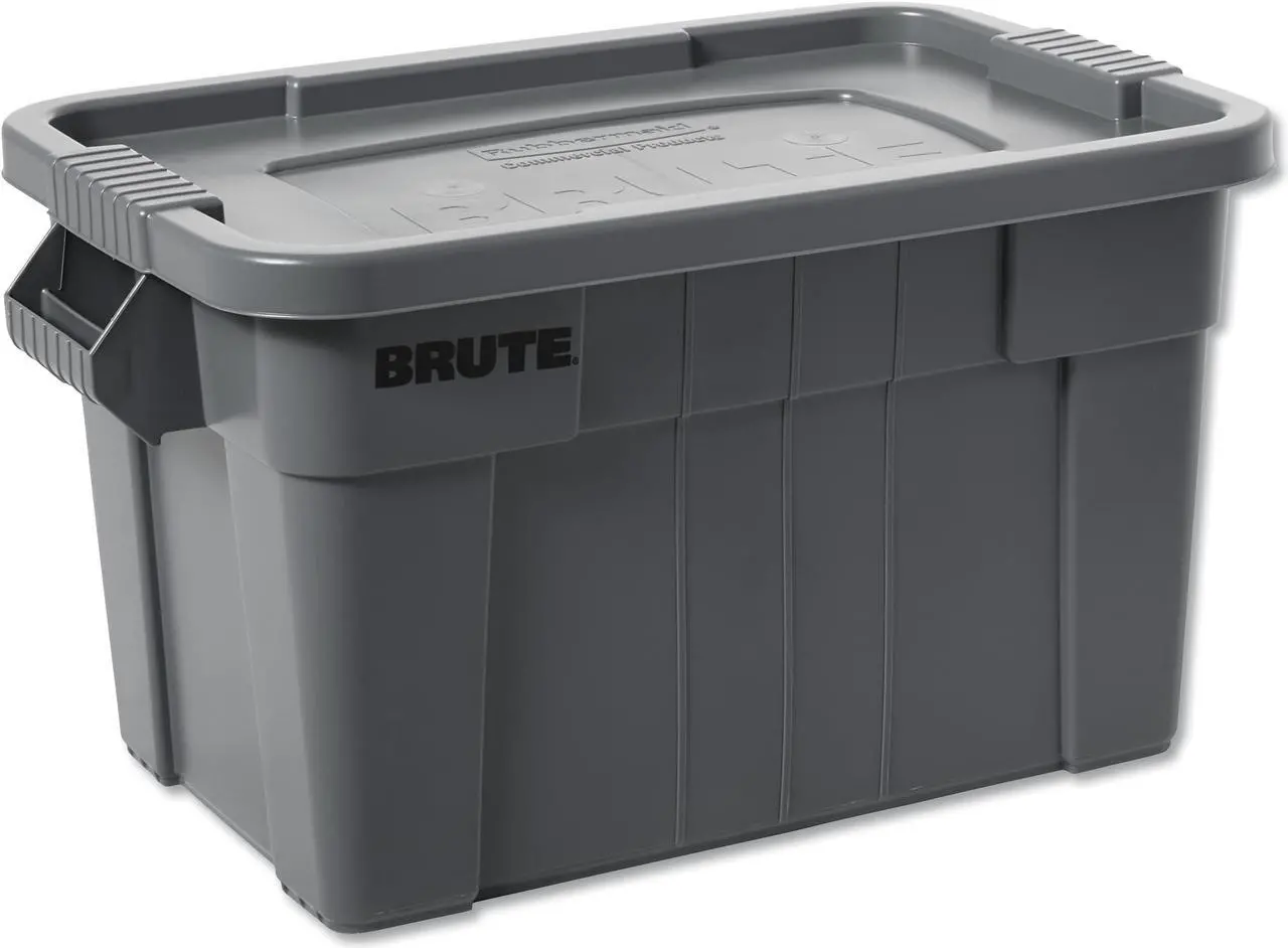 Alt view image 2 of 11 - RUBBERMAID COMMERCIAL FG9S3000GRAY Storage Tote W/ Lid, 14 gal, 27-7/8 in L,