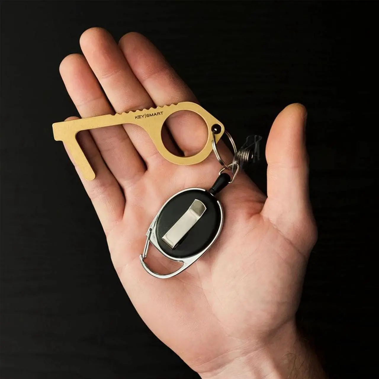 Alt view image 5 of 10 - KeySmart CleanKey Brass Hand Tool Combo (3 Pack)