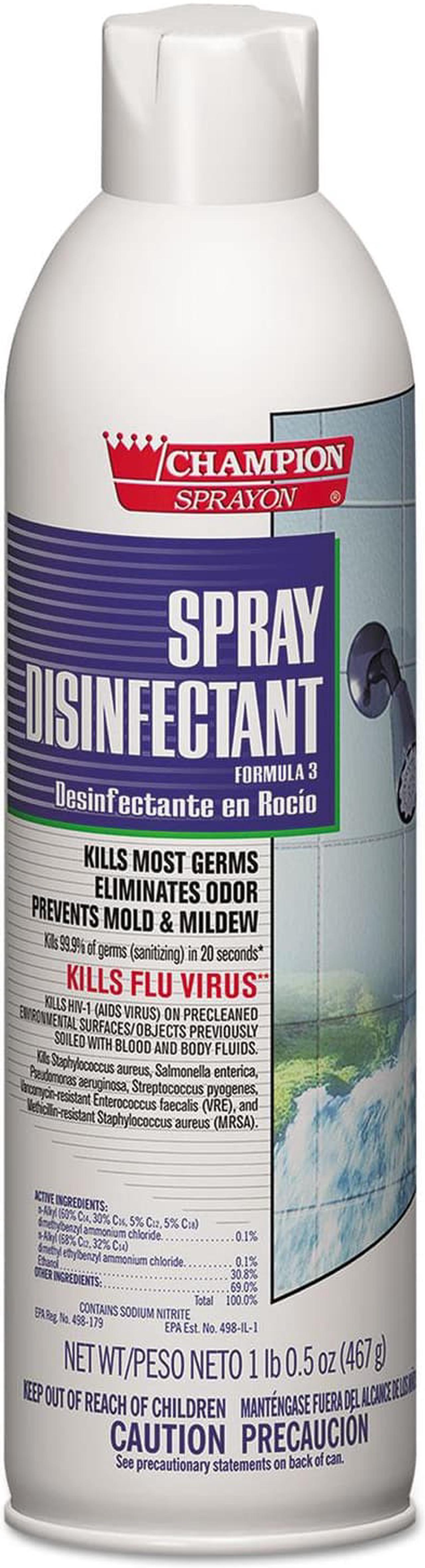 Alt view image 4 of 5 - Chase Products Champion Sprayon Spray Disinfectant 16.5oz 5157
