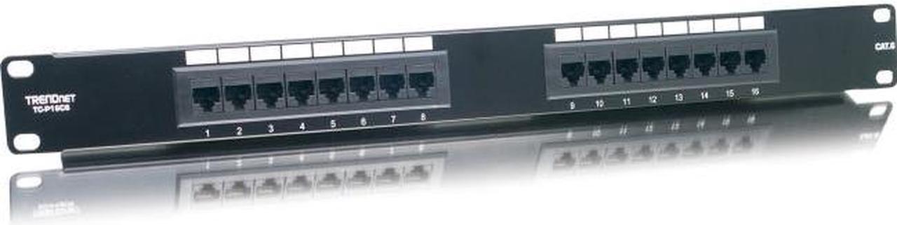 Alt view image 18 of 18 - TRENDnet TC-P16C6 16-Port Cat.6 Patch Panel