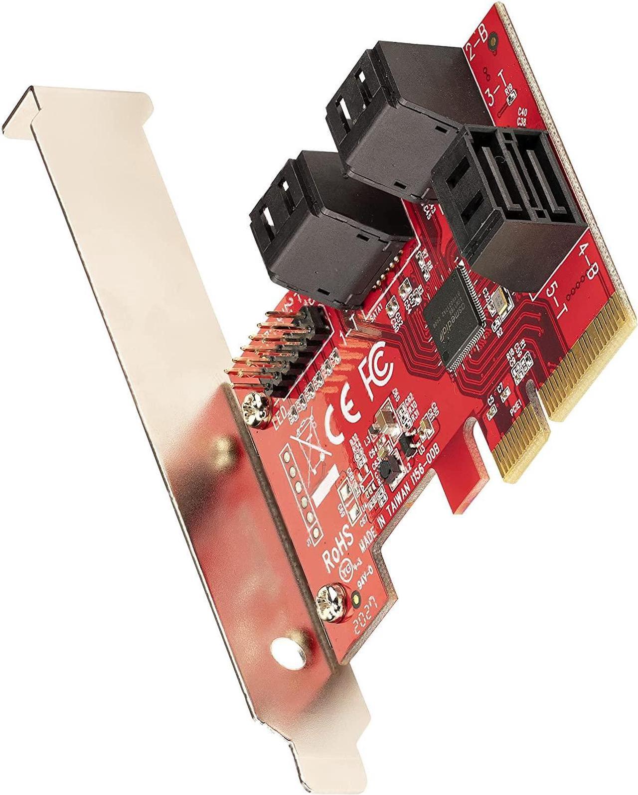 StarTech.com 6P6G-PCIE-SATA-CARD 6 Port PCIe SATA Expansion Card