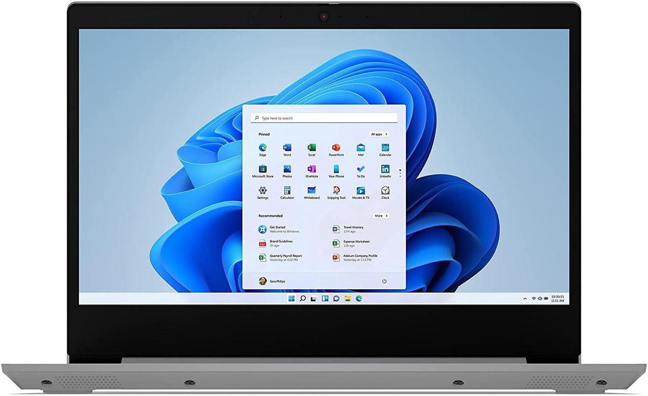 Main image of Lenovo IdeaPad 3 Laptop, 14.0" FHD Display, Intel Core i3-1005G1, 4GB RAM, 128GB Storage, Windows 11 S