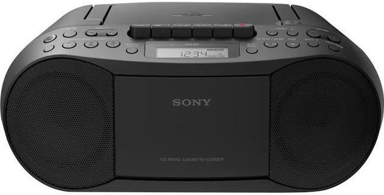 Alt view image 7 of 11 - Sony Stereo CD/Cassette Boombox Home Audio Radio - Black