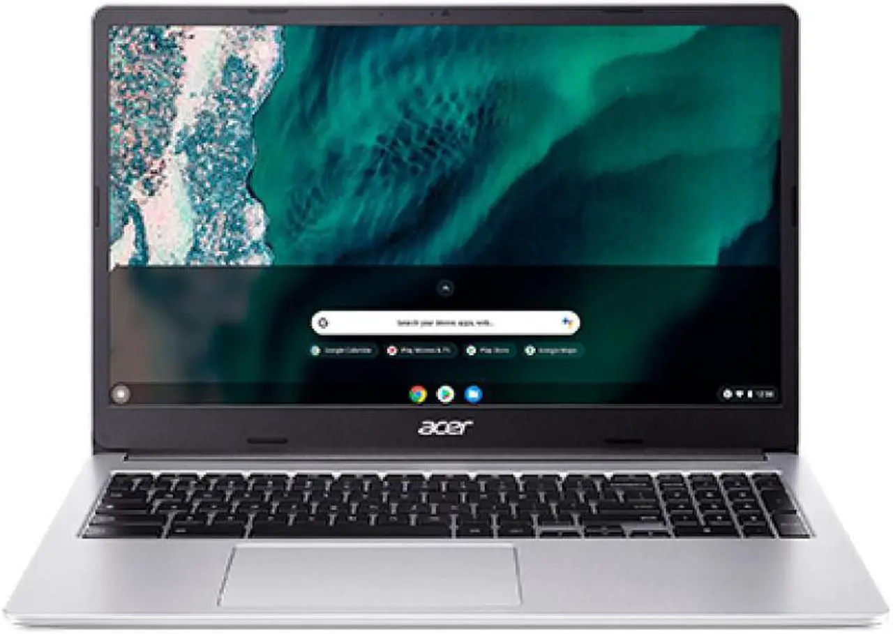 Main image of Acer 15.6" Chromebook 315 CB315-4HT CB315-4HT-C72W Touchscreen Chromebook Full HD 4GB Total RAM 32GB Flash Memory Pure Silver Model NX.AZ1AA.002