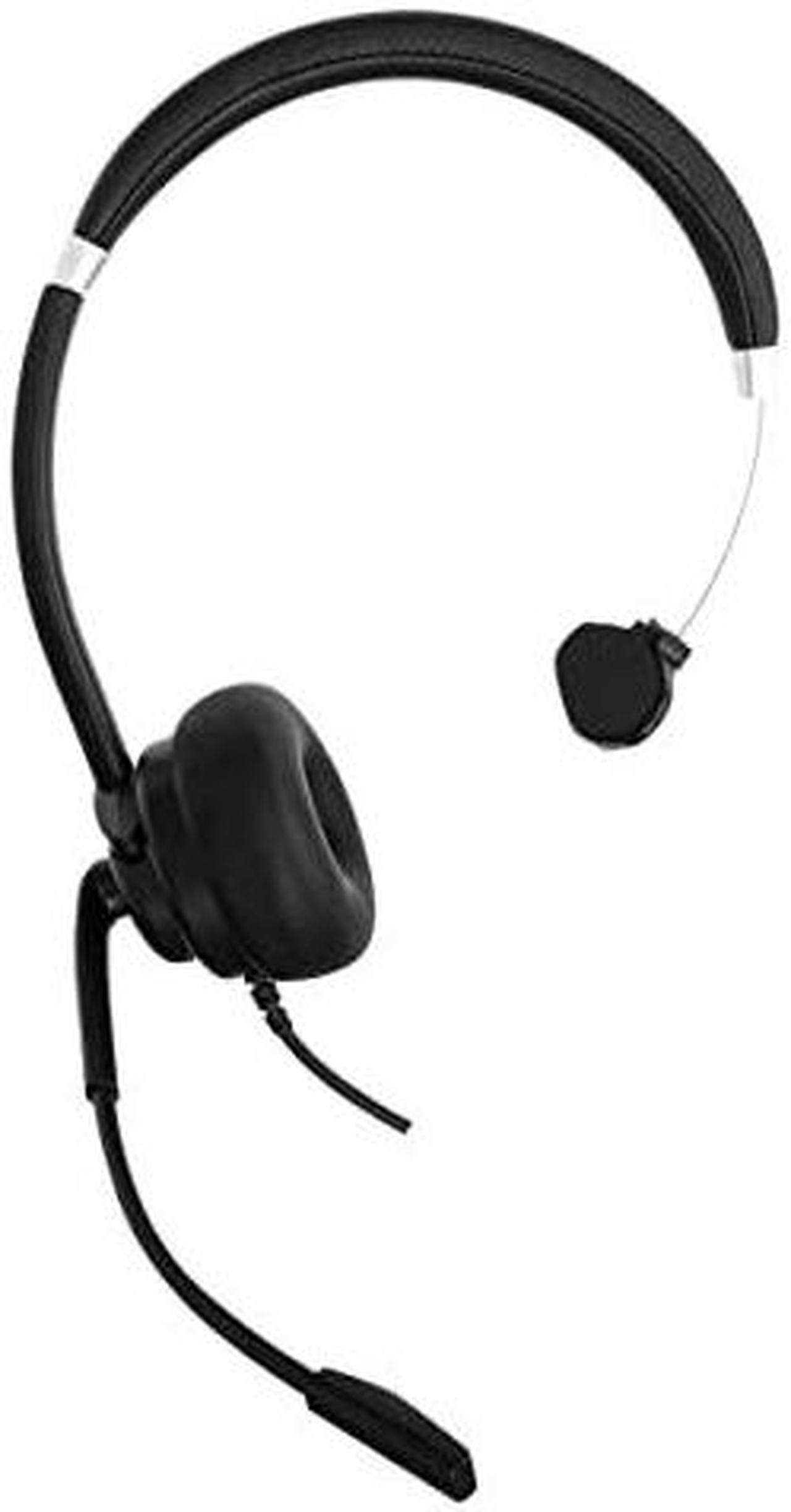 Alt view image 8 of 9 - Targus Wired Mono Headset - Mono - USB Type A - Wired - On-ear - Monaural - Ear-cup - Omni-directional, Noise Cancelling Microphone - Noise Canceling - Black