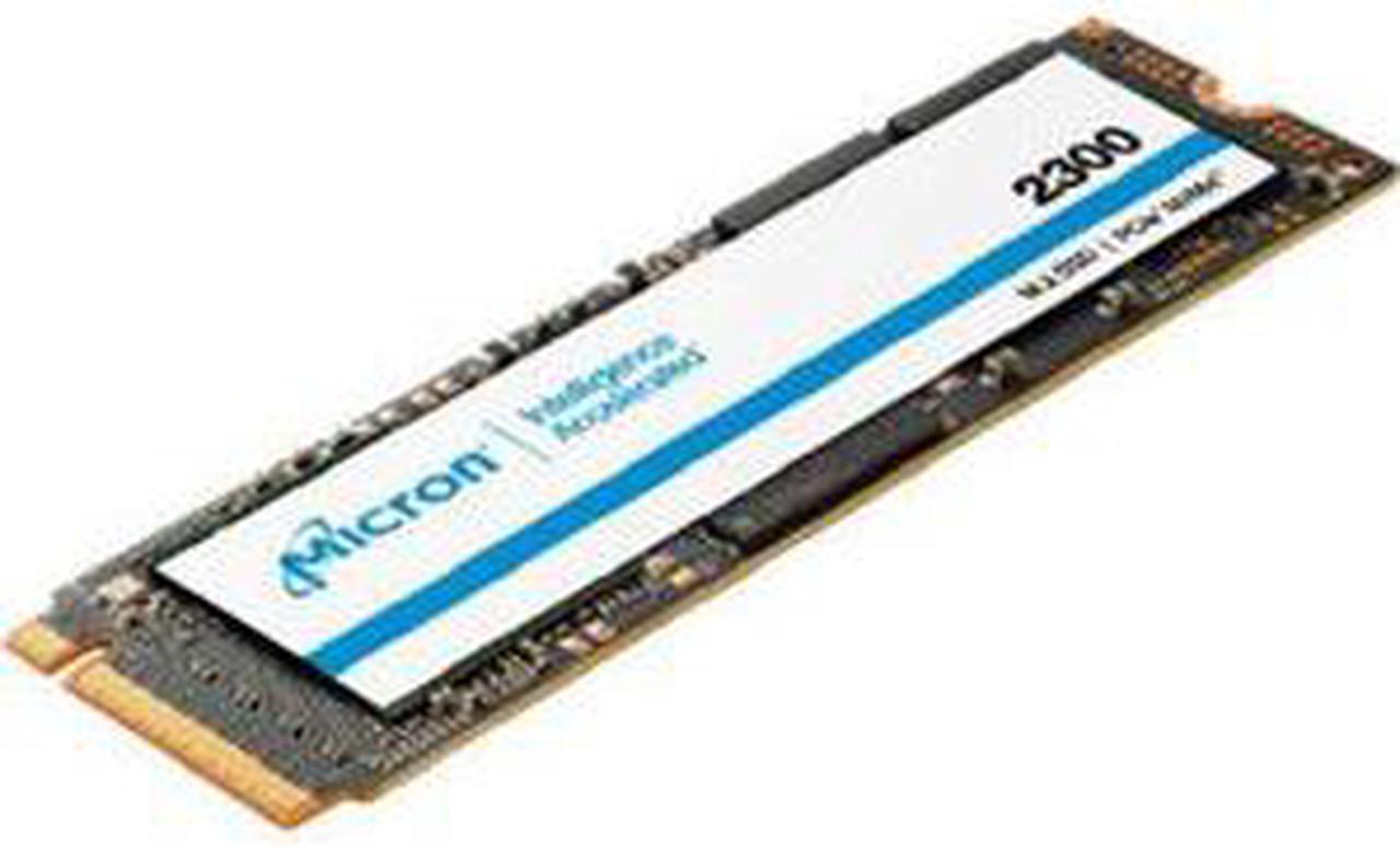 Alt view image 3 of 3 - Micron 2300 512 GB Solid State Drive - M.2 2280 Internal - PCI Express NVMe (PCI Express NVMe 3.0) - Notebook, Desktop PC Device Supported - 300 TB TBW - 3300 MB/s Maximum Read Transfer Rate - 256-bit