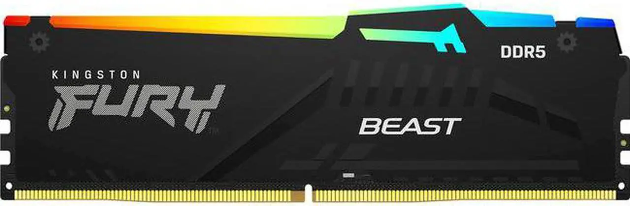 Alt view image 2 of 5 - KINGSTON 16GB 5600MT/s DDR5 CL40 DIMM FURY Beast Black RGB