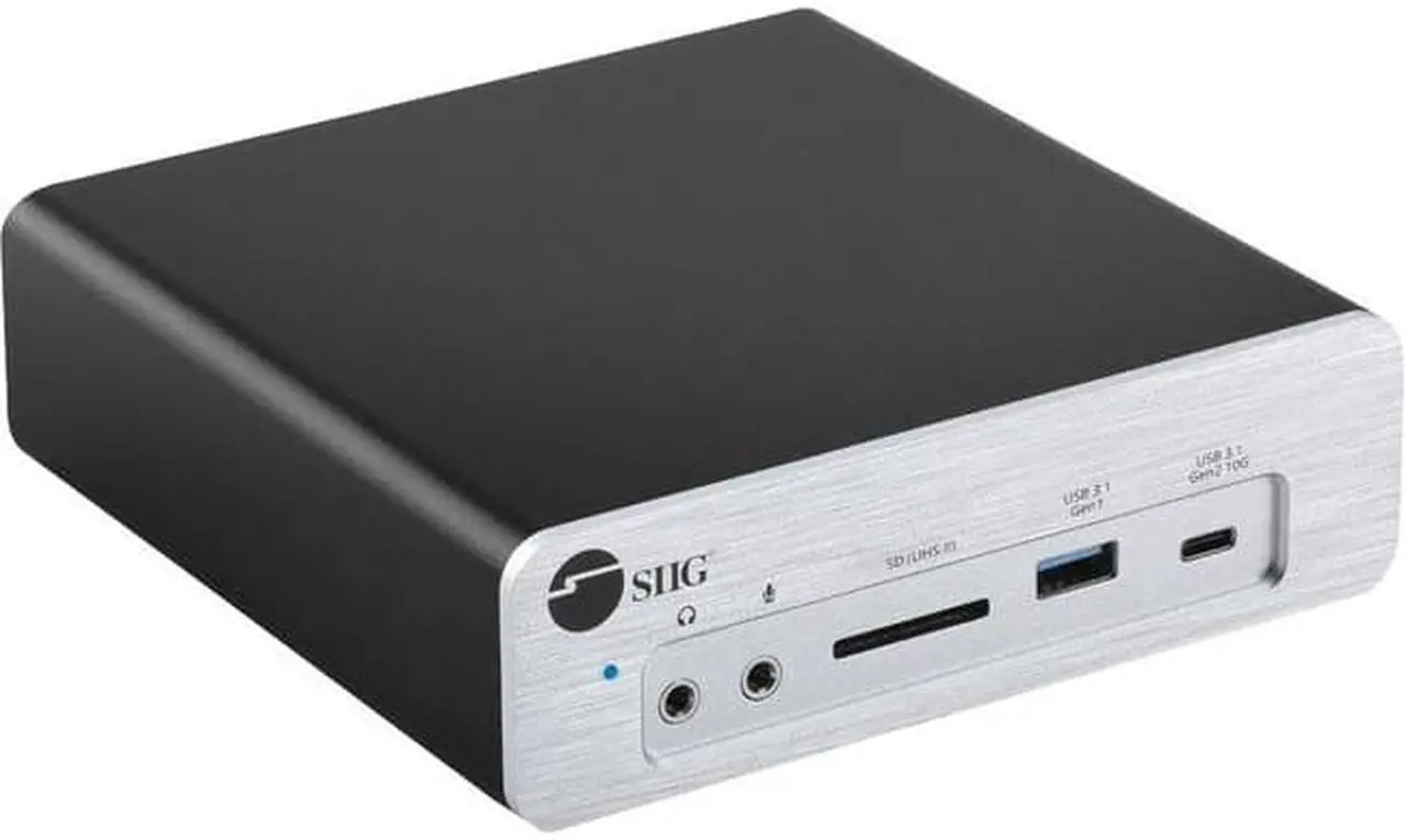 Alt view image 2 of 19 - SIIG AC JUDK0K11S1 Thunderbolt3 DP14 Docking Station w Dual M2 NVMe SSDPD