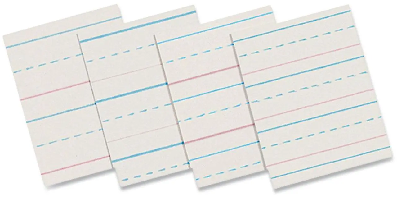 Alt view image 4 of 6 - Pacon ZP2612 Ruled Handwriting Paper 500 Sheet - 30 lb Basis Weight - Ruled - 8" x 10.50" - 500 / Pack - White Paper