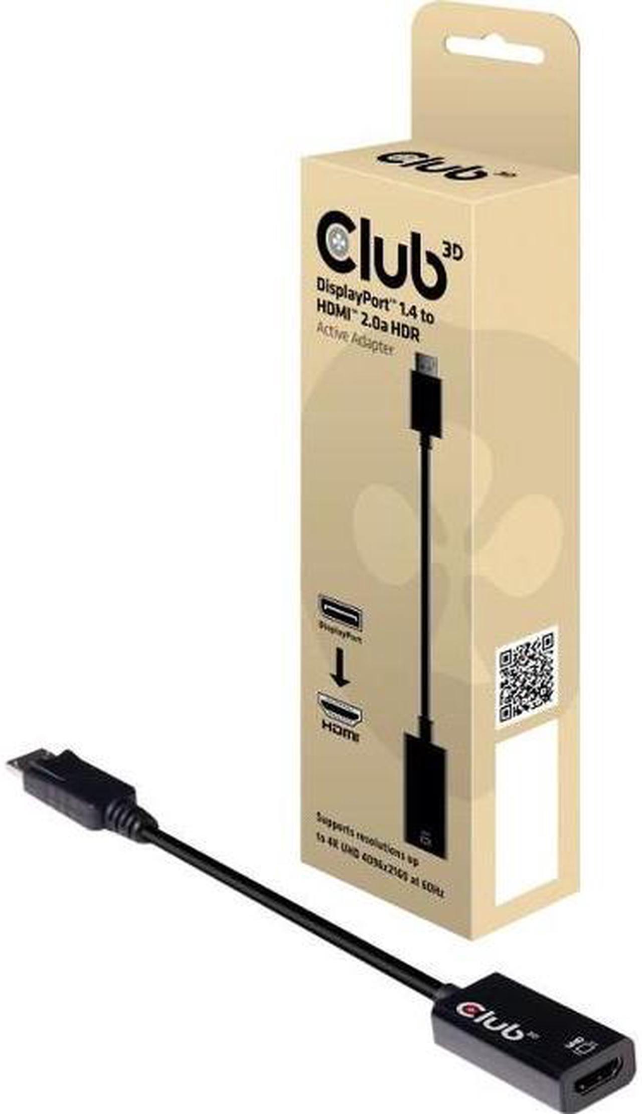 Alt view image 9 of 9 - CLUB 3D CAC-1080 DP 1.4 TO HDMI 2.0A 4K 60HZ HDR