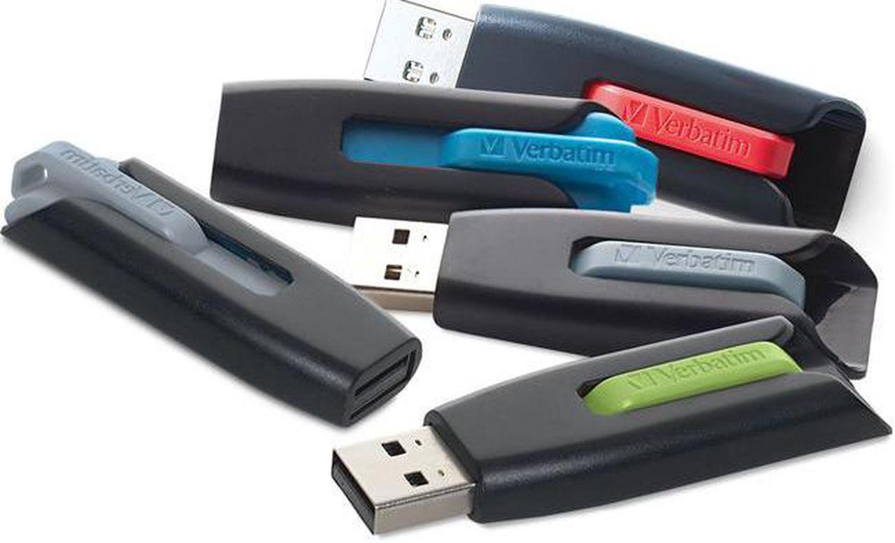 Verbatim 32GB Store 'n' Go V3 USB 3.0 Flash Drive 5pk Assorted 70900