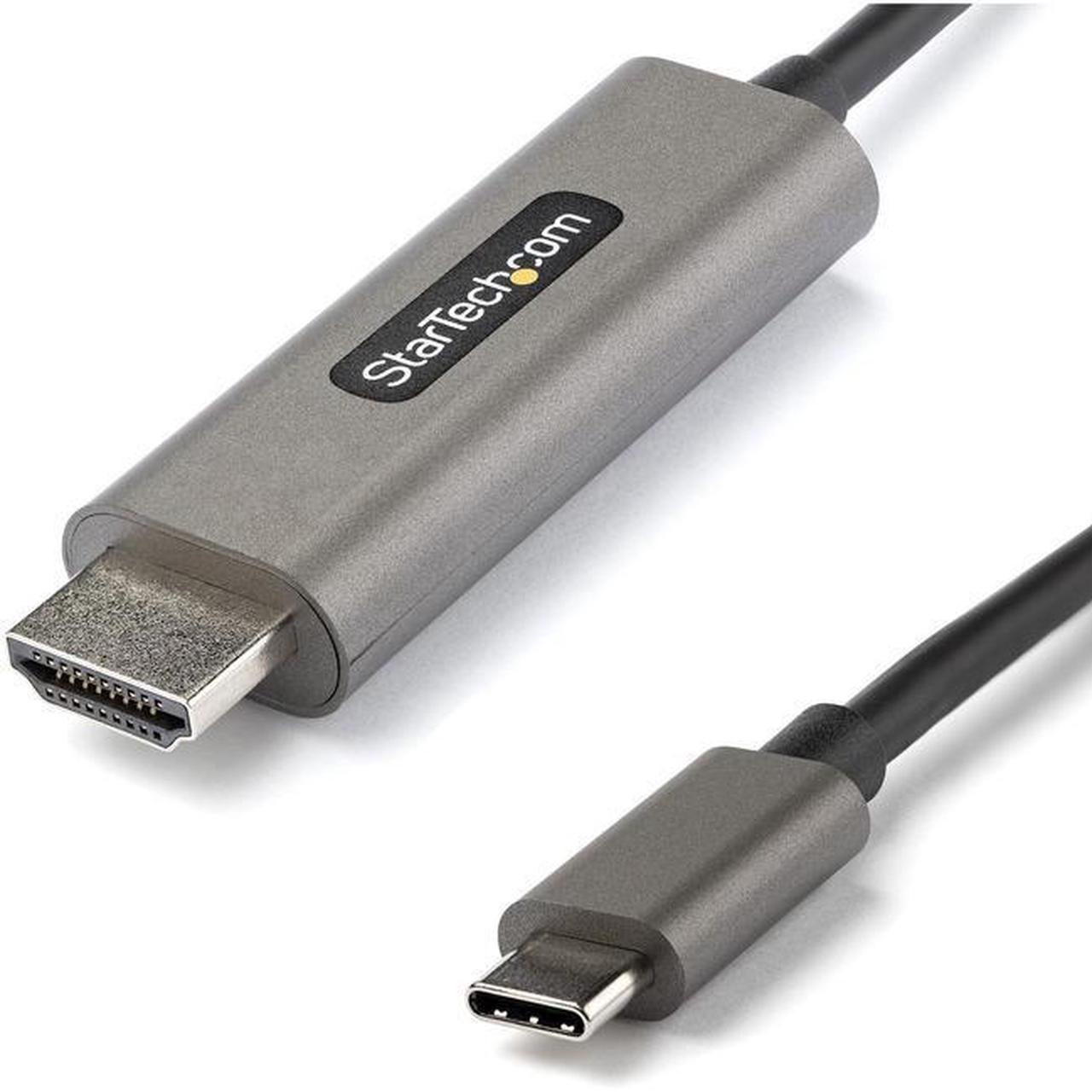 StarTech.com 3ft (1m) USB C to HDMI Cable 4K 60Hz w/ HDR10 - Ultra HD USB Type-C to 4K HDMI 2.0b Video Adapter Cable - USB-C to HDMI HDR Monitor/Display Converter - DP 1.4 Alt Mode HBR3 (CDP2HDMM1MH)