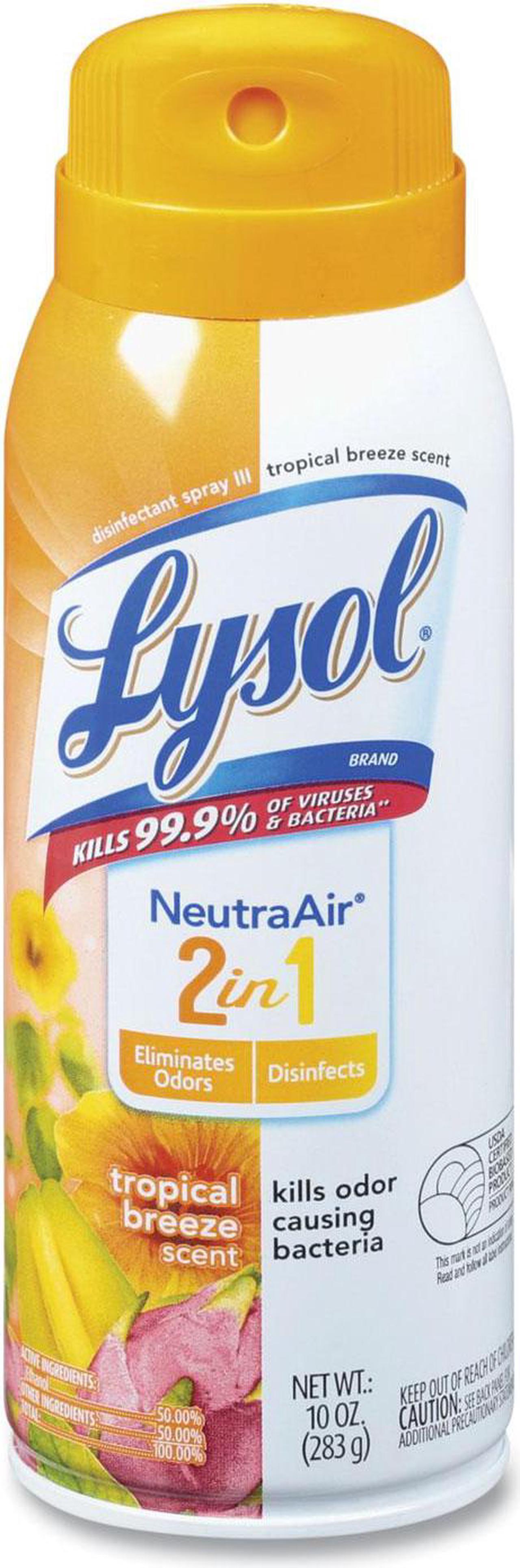 Main image of LYSOL Neutra Air 2 in 1 Disinfectant Spray III Tropical Breeze 10 oz Aerosol Spray 6/Carton 98289CT