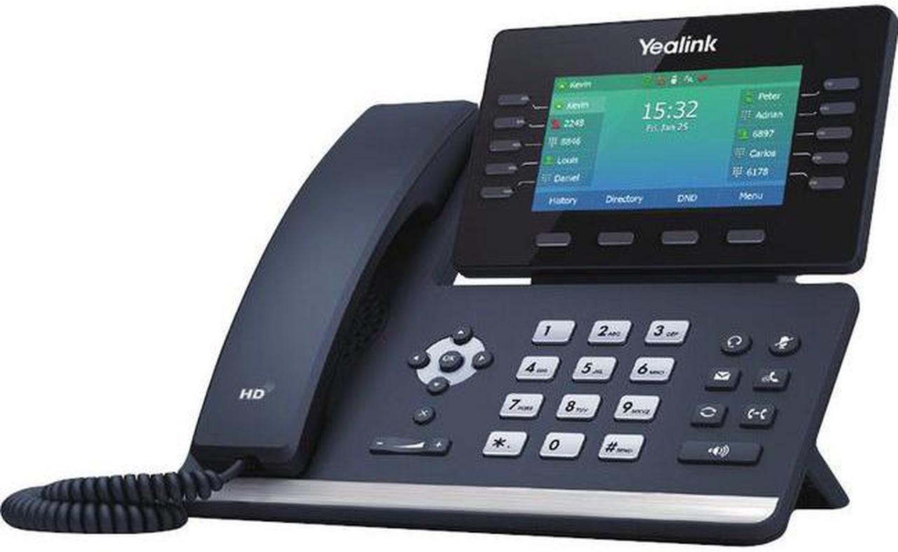 Yealink SIP-T54W IP Phone Corded/Cordless Wall Mountable Desktop Gray