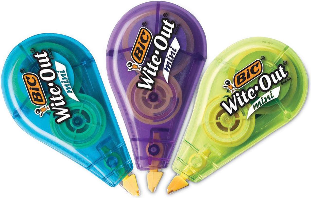 Alt view image 6 of 8 - BIC Wite-Out Mini Correction Tape White 3/Pack (WOTMP31-WHI)