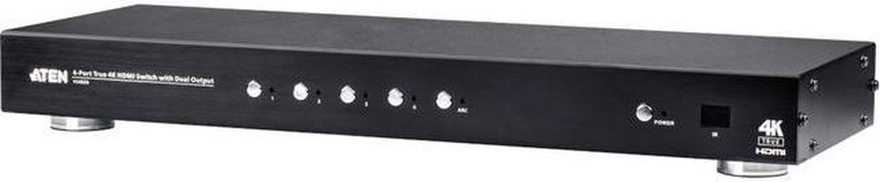 Alt view image 8 of 13 - Aten 4-Port True 4K HDMI Switch with Dual Output VS482B - 4096 x 2160 - 4K - 4 x 2 - 2 x HDMI Out