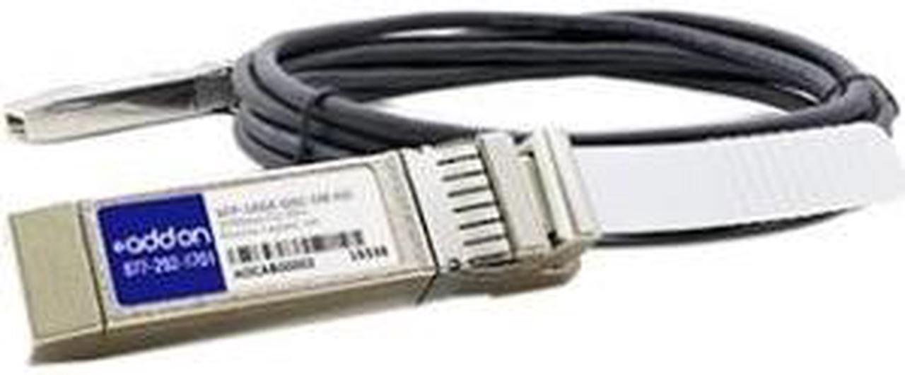 Alt view image 2 of 2 - AddOn SFP-10GE-DAC-1M-AO 3.28 ft. Cat Twinaxial Black Network Ethernet Cable