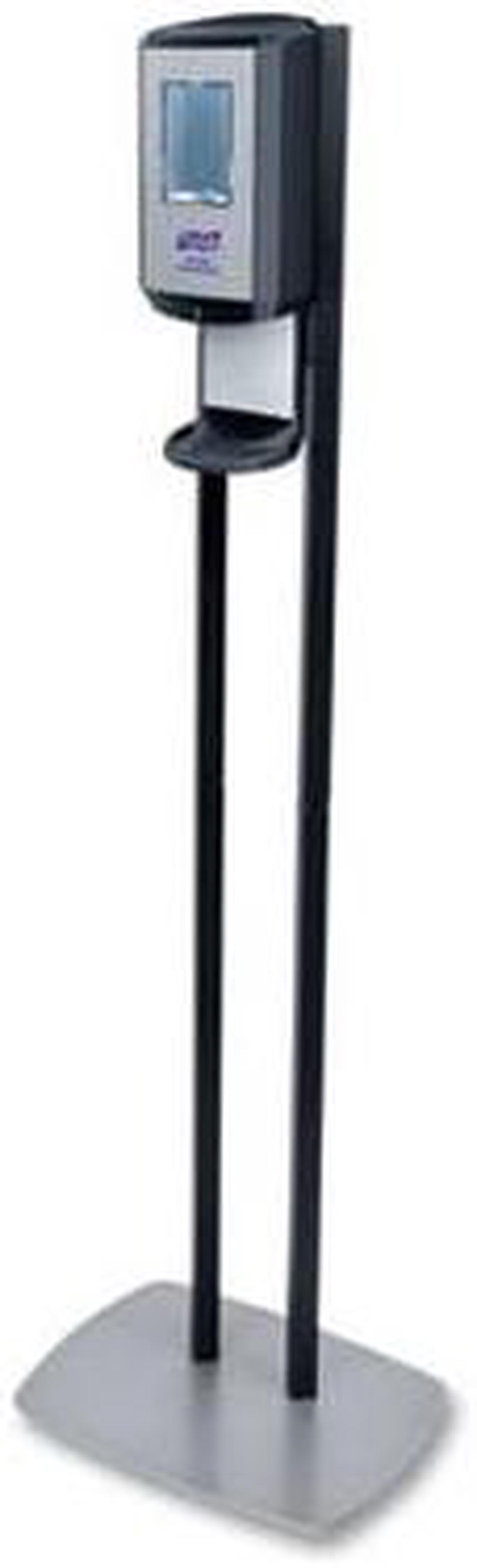 Alt view image 6 of 13 - PURELL CS 6 Automatic Floor Stand Hand Sanitizer Dispenser Black/Chrome (7416-DS)