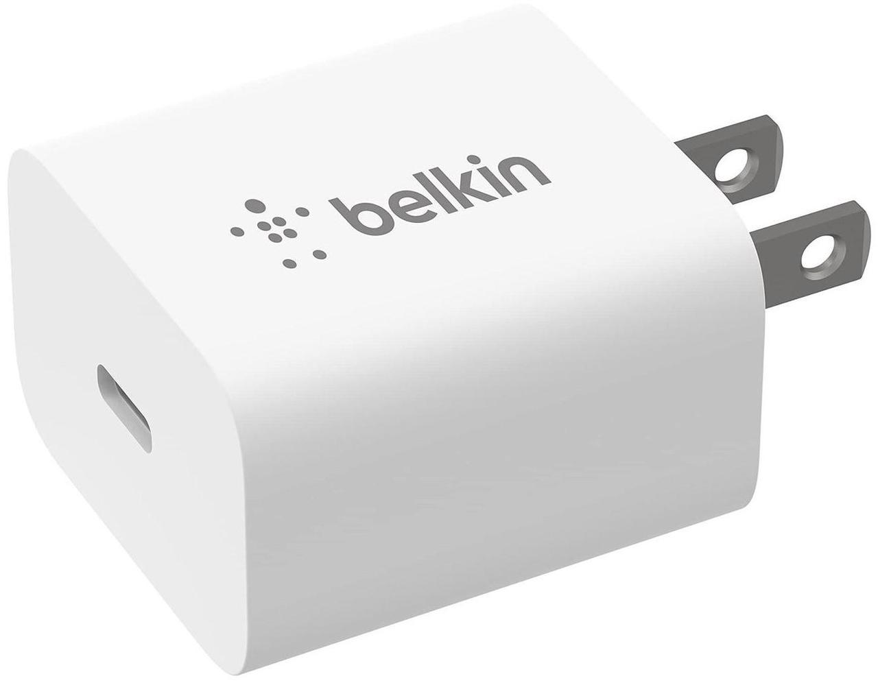 BELKIN BBC005-WH White 20W USB-C PD Wall Charger with PPS