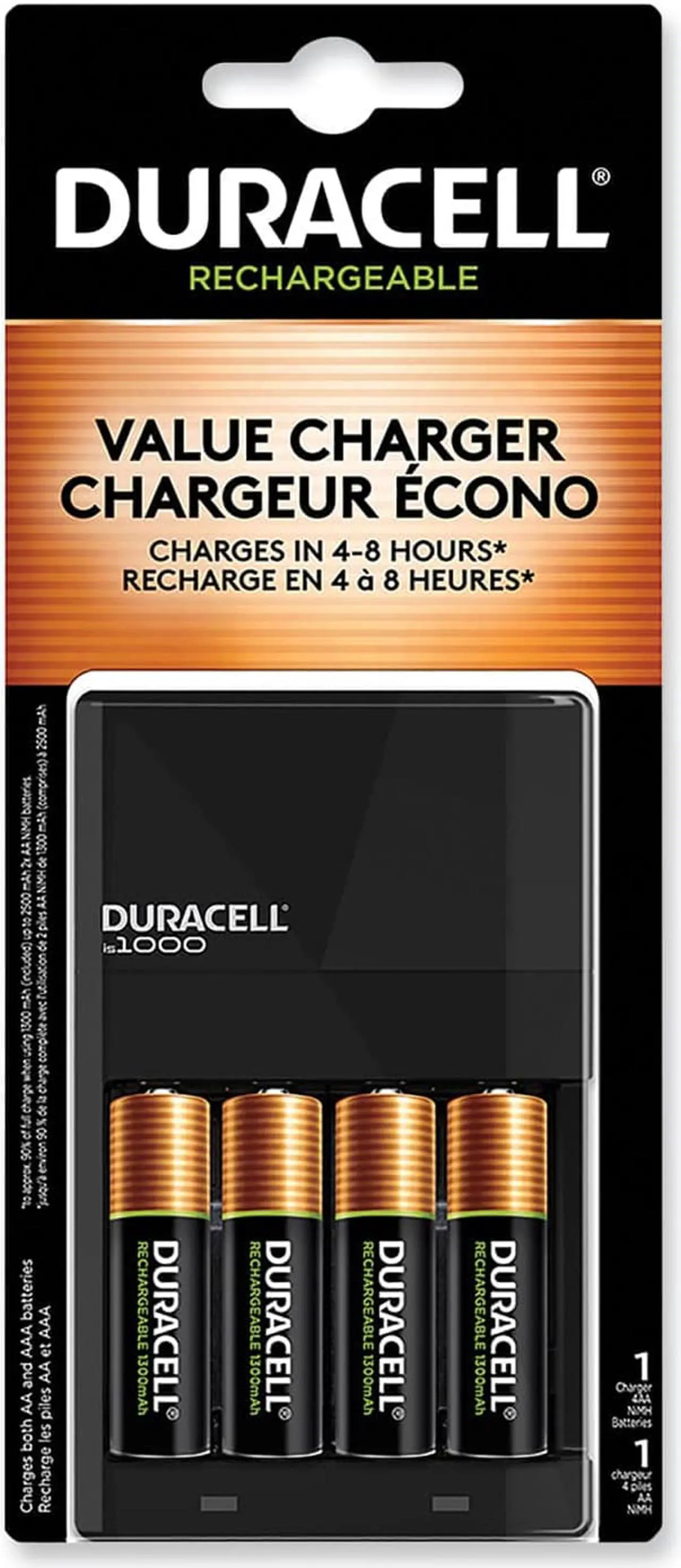 Alt view image 3 of 20 - Duracell Charger,Batery,W/4aa CEF14