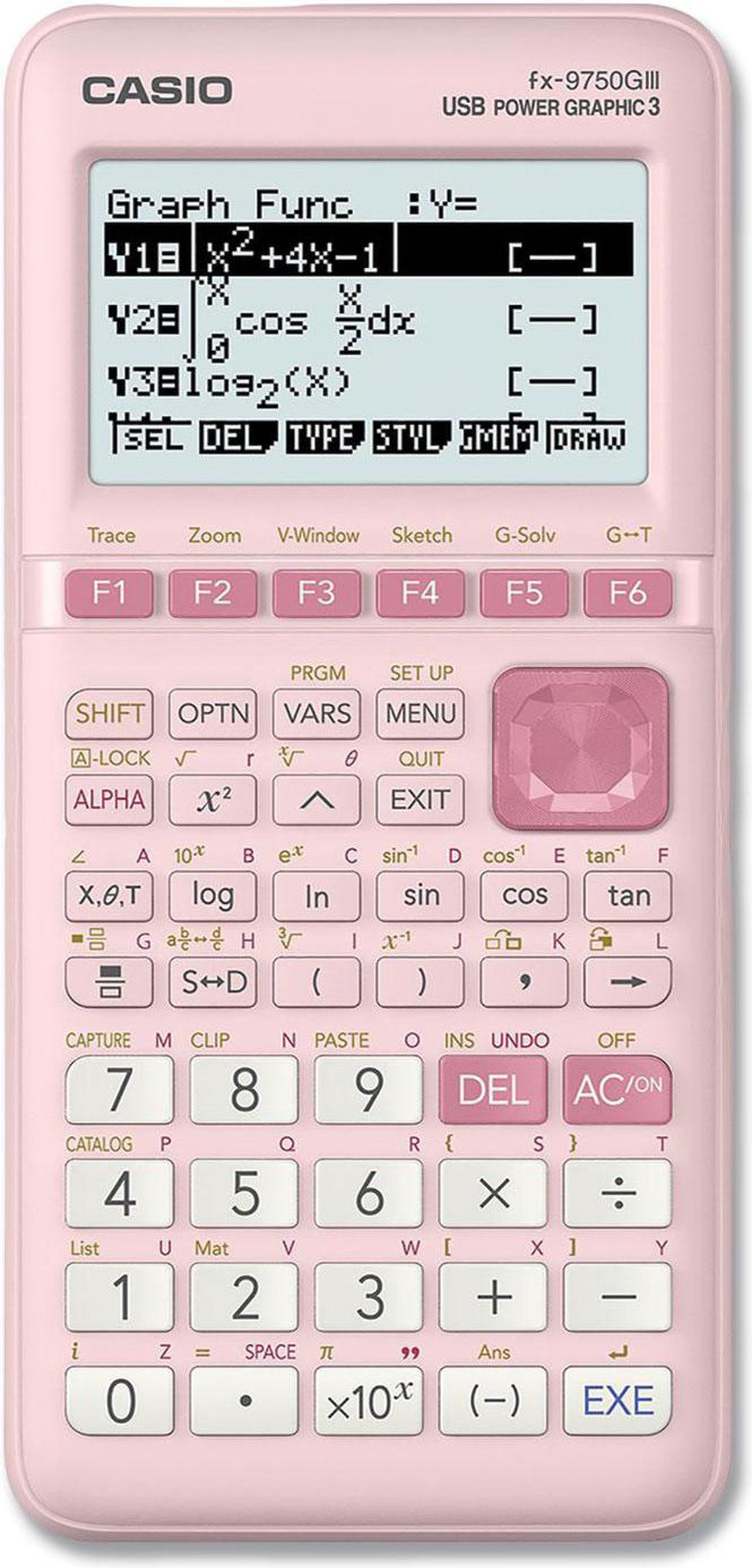 Main image of Casio FX-9750GIII-PK Graphing Calculator Pink
