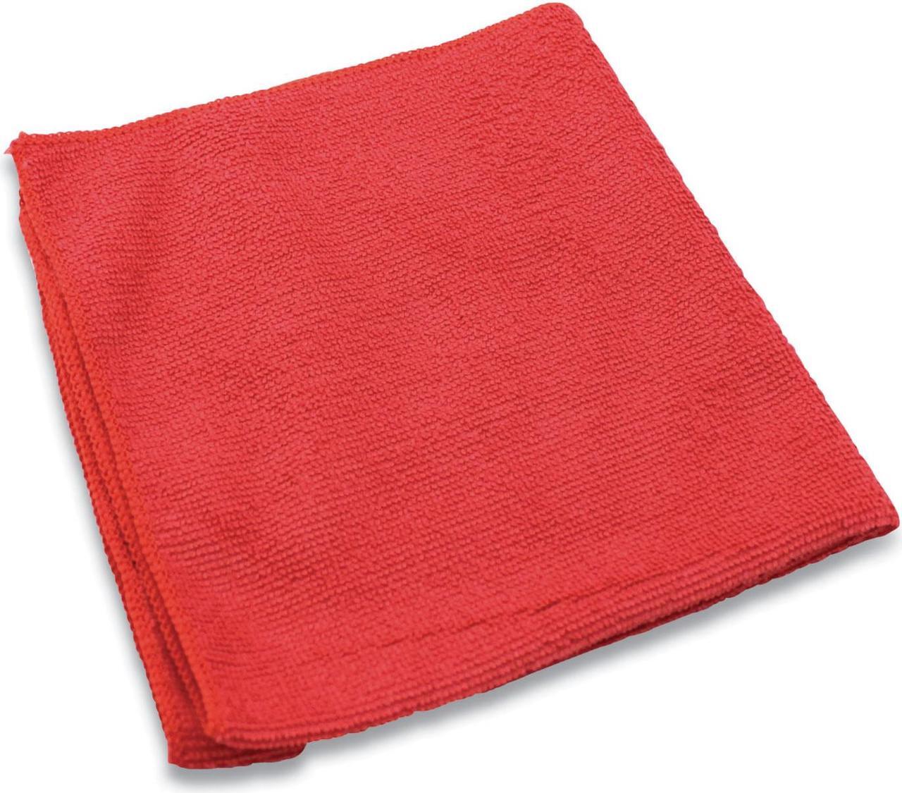 Alt view image 9 of 9 - Impact Lightweight Microfiber Cloths 16 x 16 Red LFK451
