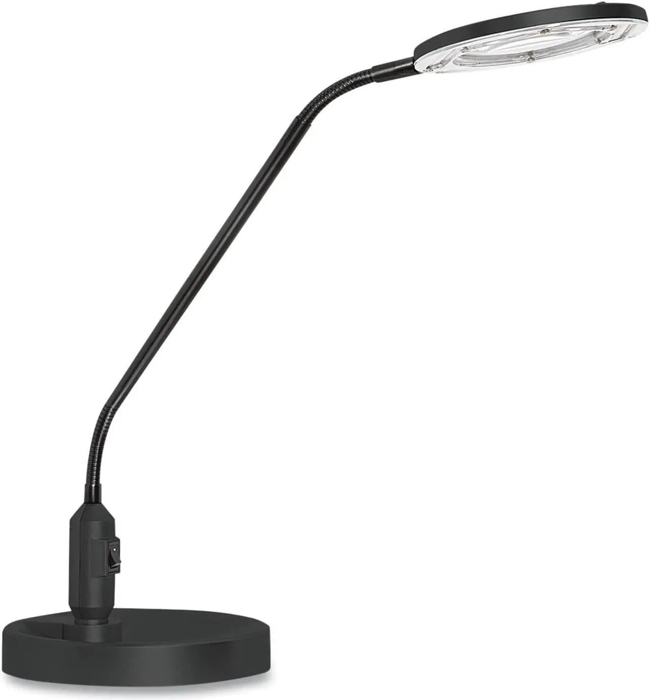 Alt view image 2 of 20 - Desktop LED Magnifier Lamp, 19" High, Black ALELEDM765B