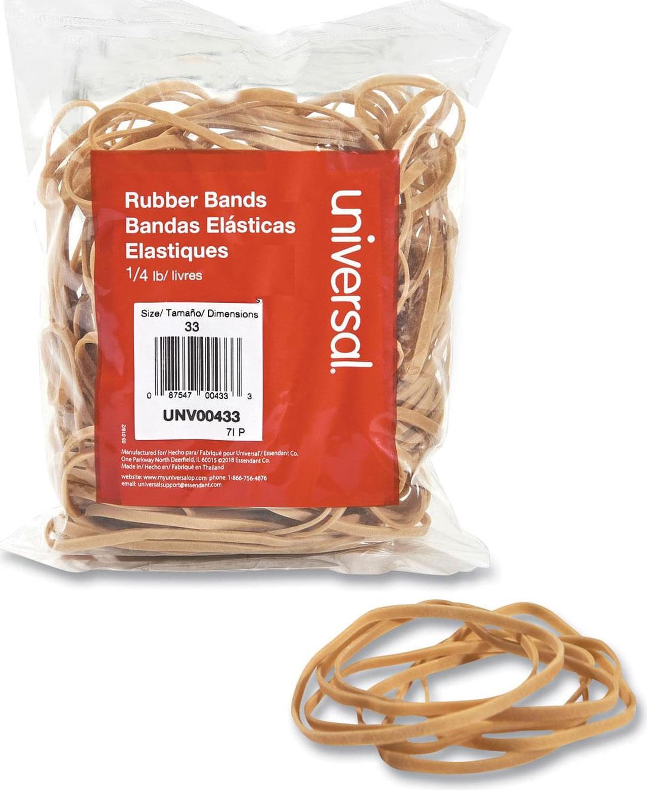 Alt view image 5 of 5 - UNIVERSAL Rubber Bands Size 33 3-1/2 x 1/8 160 Bands/1/4lb Pack 00433