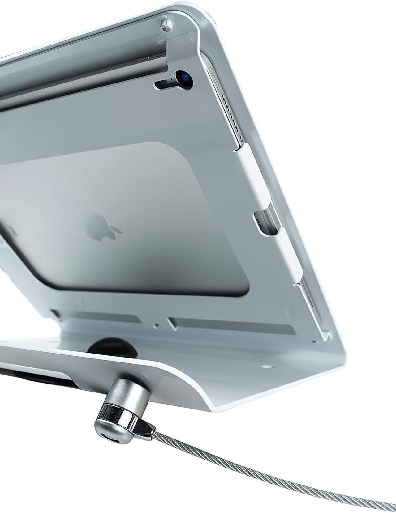 Alt view image 11 of 20 - CTA Digital Rotating Anti Theft Kiosk Stand for iPad Pro 12.9 Gen. 3 PADRTDW13